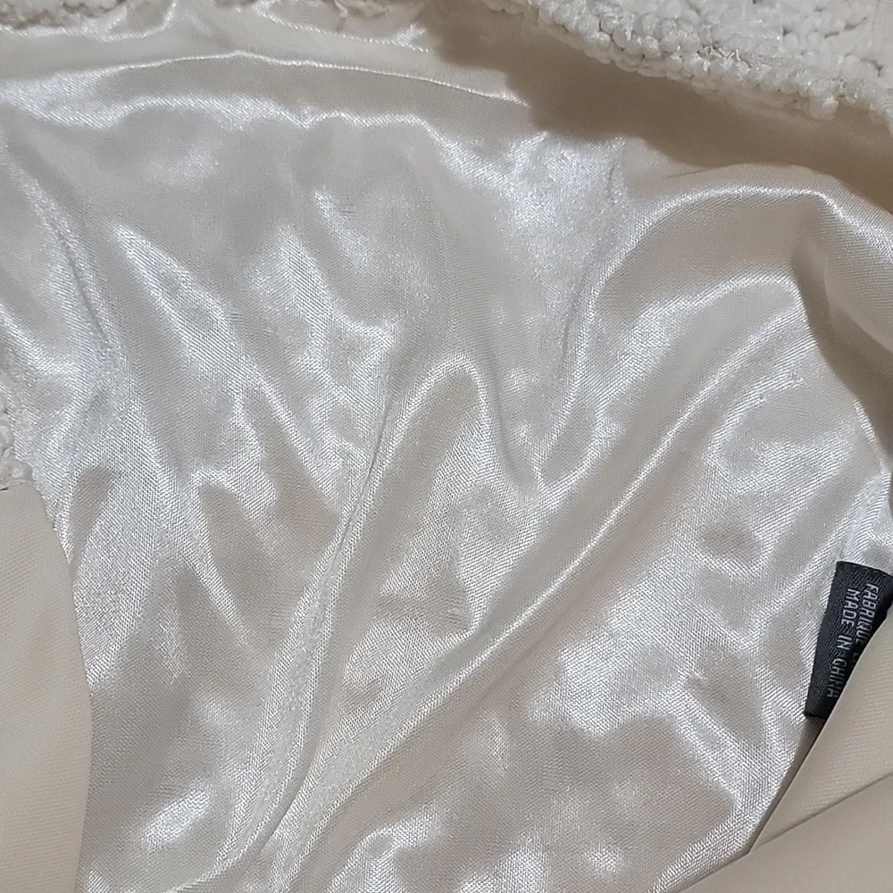 #34 VINTAGE SUZY SHEIR  INSPIRED 1960'S CROCHET DESIGNED DRESS Med P2p18 L35 - Picture 8 of 9